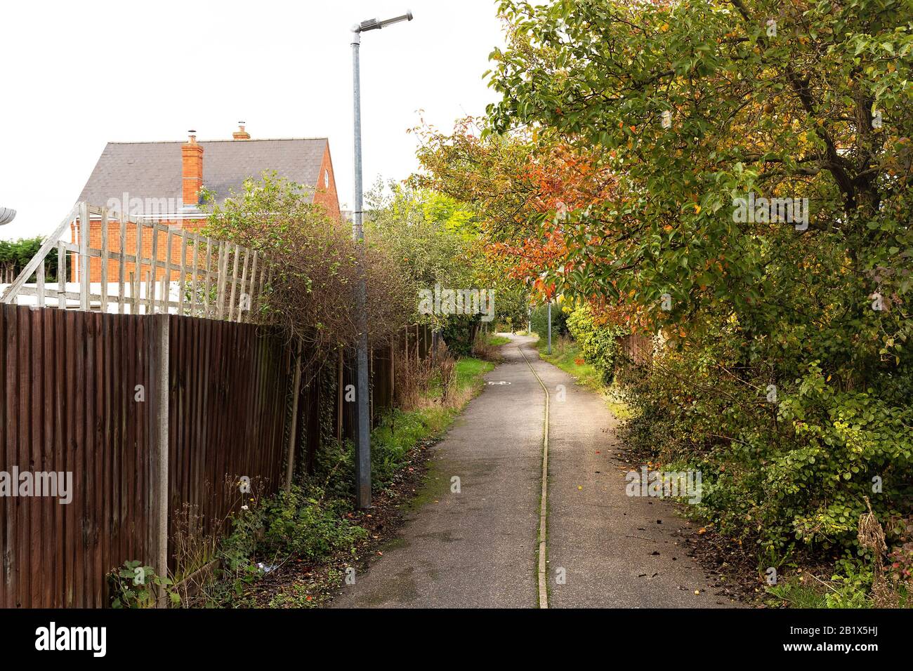 Un chemin à Biggleswade Banque D'Images