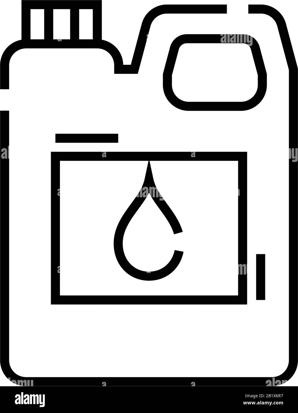 Icône de ligne jerrycan, signe de concept, illustration vectorielle de contour, symbole linéaire. Illustration de Vecteur