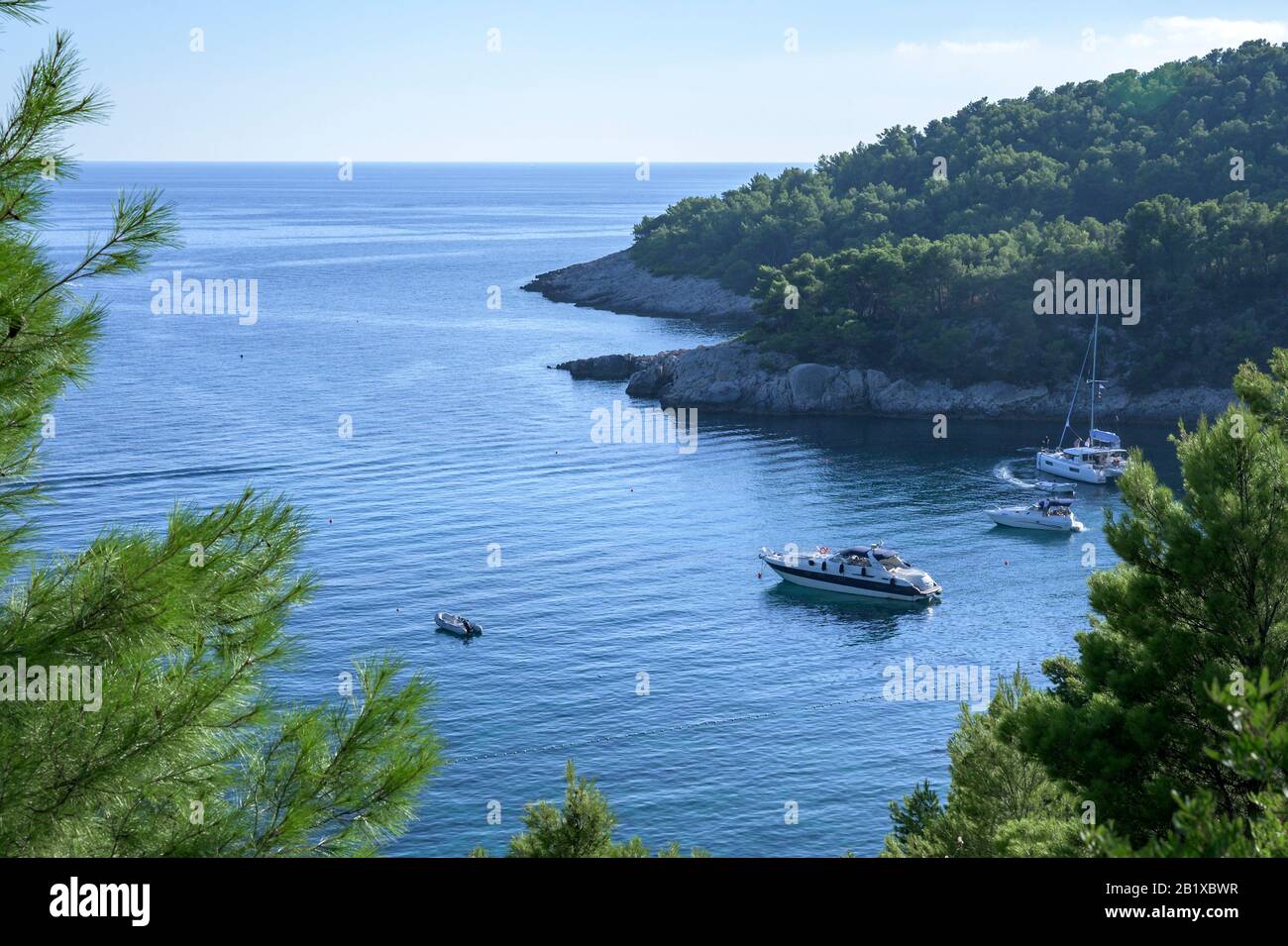 Dalmation Coast, Hvar, une île croate de la mer Adriatique Banque D'Images