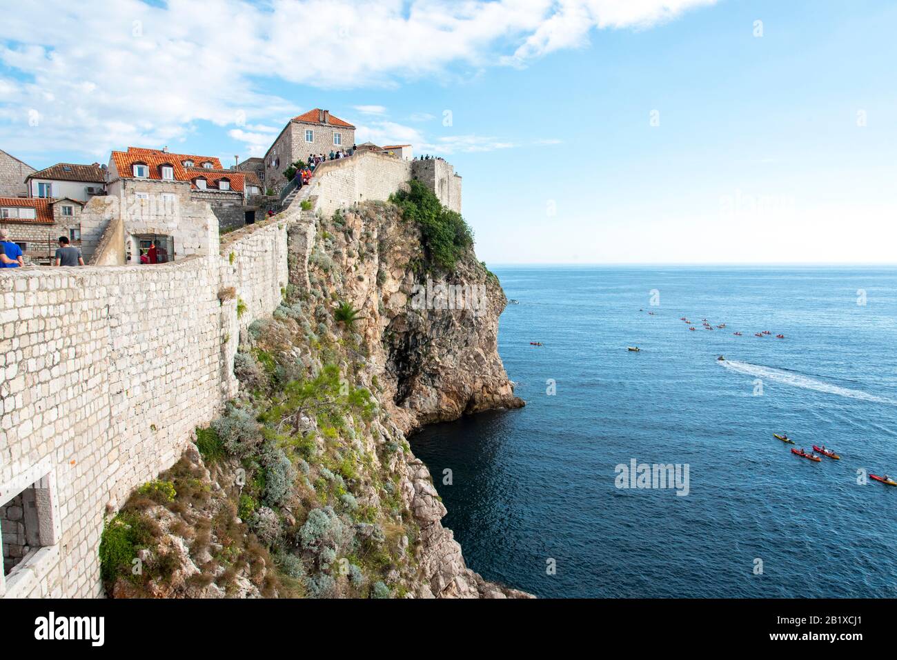 Côte dalmatienne - visite de la ville de Dubrovnik, Croatie Banque D'Images