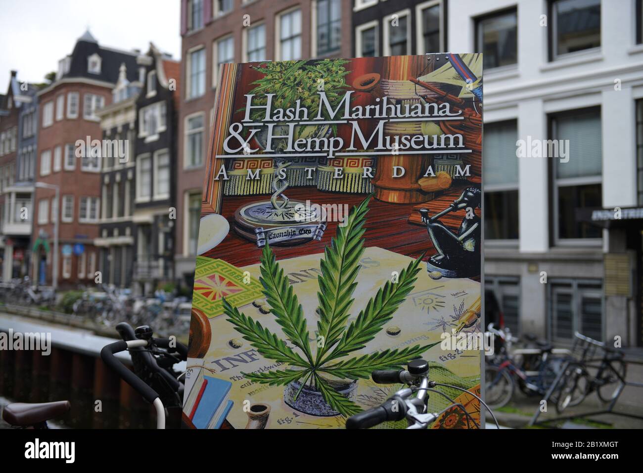 'Musée De La Marihuana Et Du Chanvre', Oudezijds Achterburgwal, Amsterdam, Niederlande Banque D'Images
