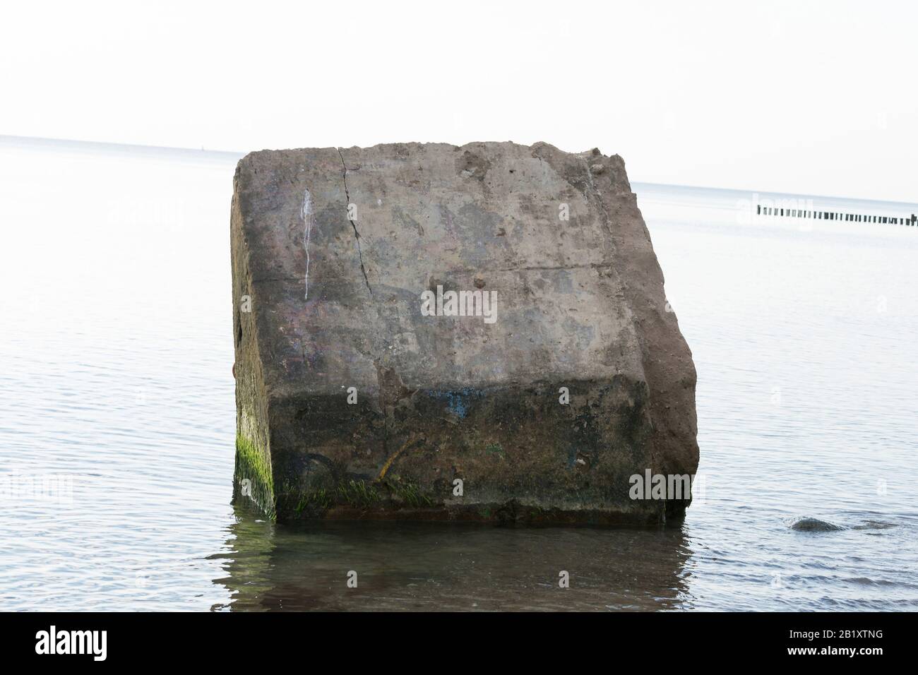 Bunker de la côte. Coast bunker de la seconde Guerre mondiale dans la