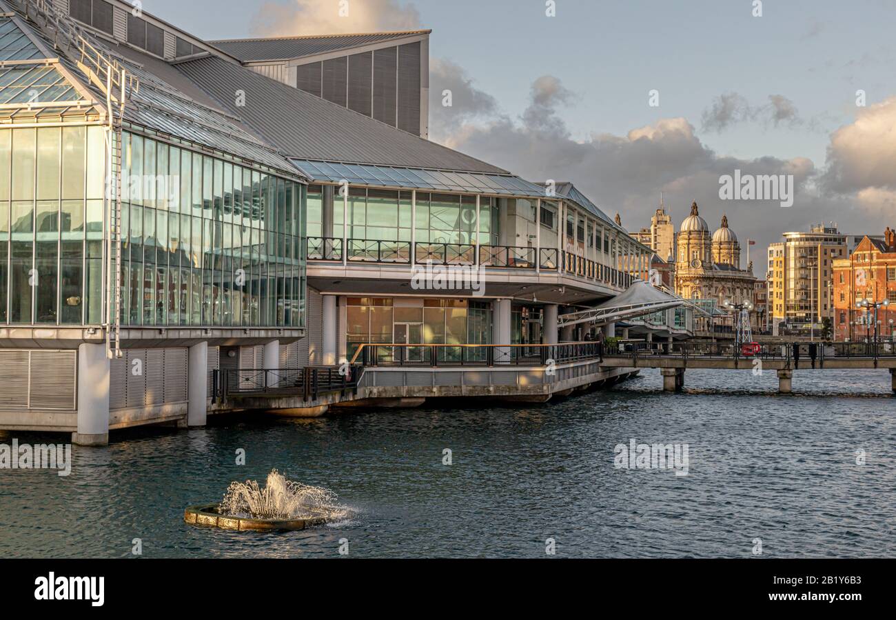 Images de la ville de Kingston sur Hull dans le Yorkshire UK Princes Quay Banque D'Images