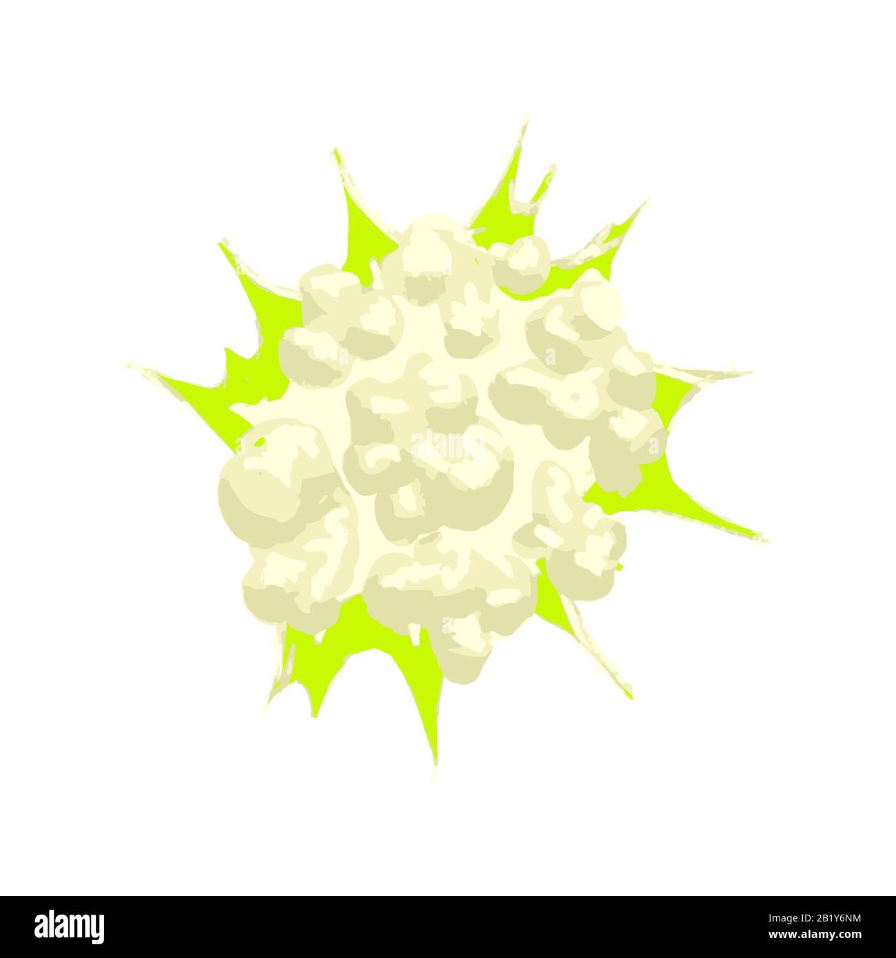 Explosion de dessins animés, effet de bande dessinée Poof sur blanc Illustration de Vecteur