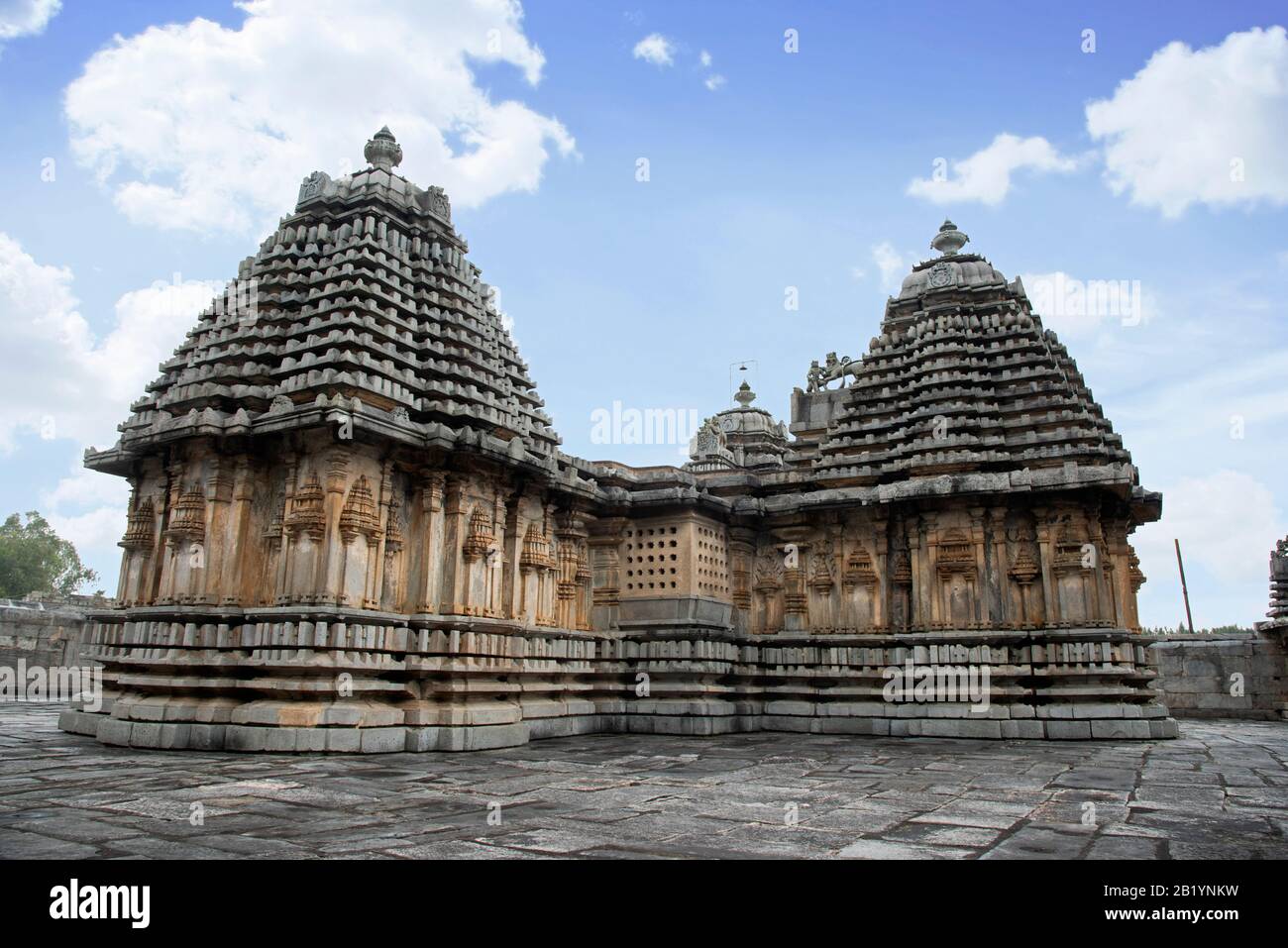 Lakshmi Devi temple, il a été construit par l'Empire Hoysala en 1114 C.E., Doddamagaddalli, Karnataka, Inde Banque D'Images