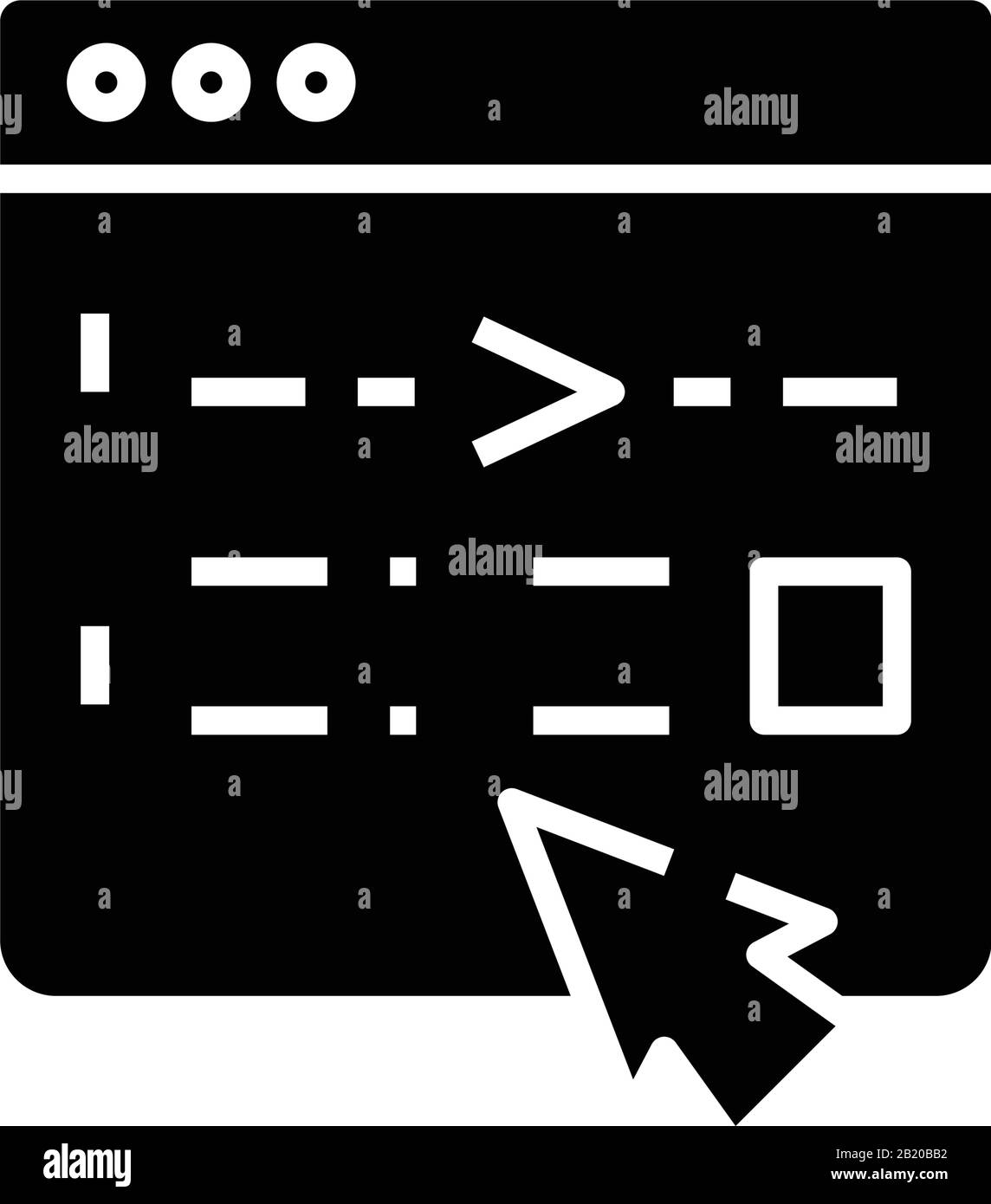 Modification de l'icône noire, de l'illustration conceptuelle, du symbole vectoriel plat, du signe glyphe. Illustration de Vecteur