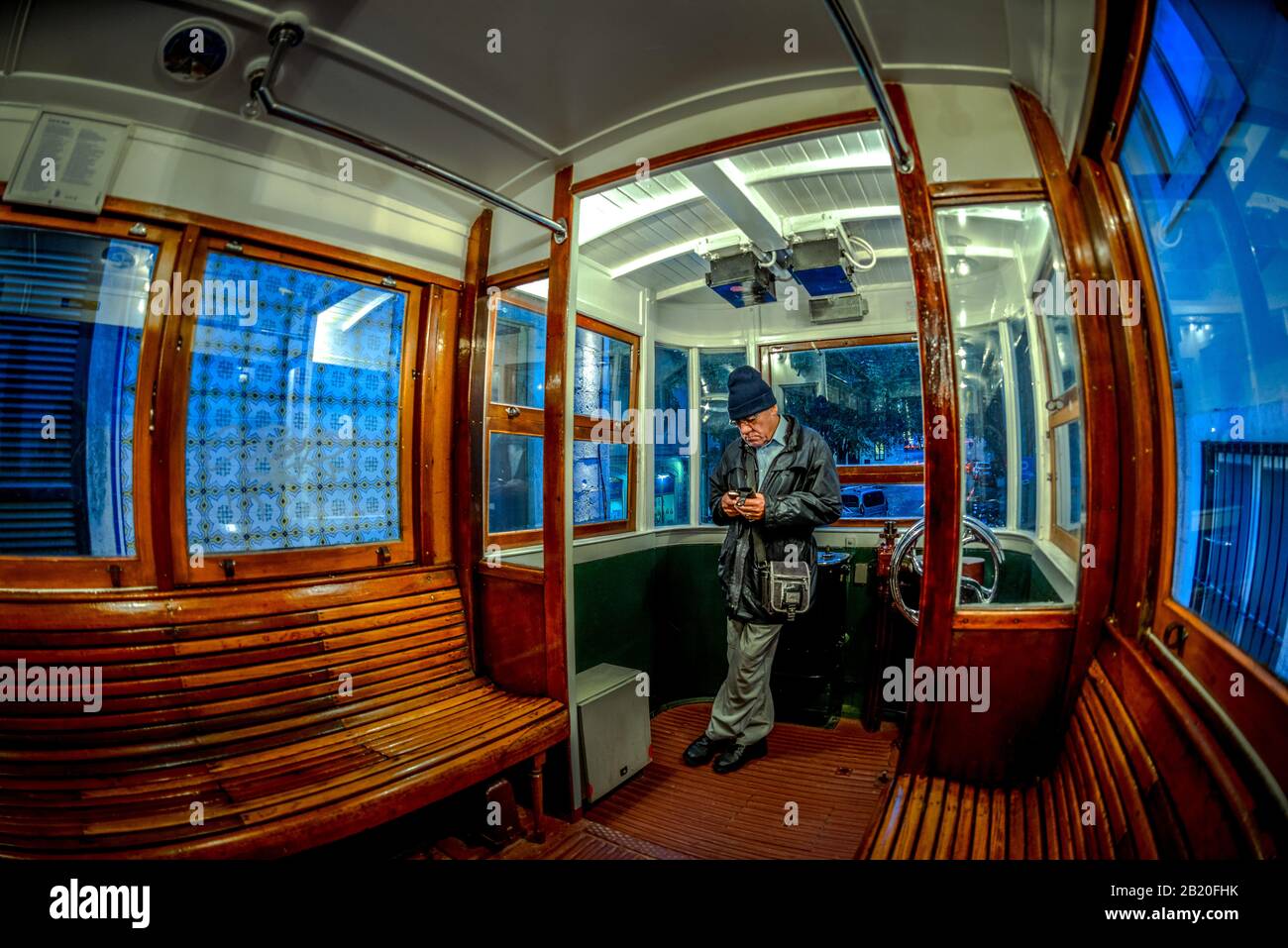 Standseilbahn 'Ascensor Do Lavra', Lissabon, Portugal Banque D'Images