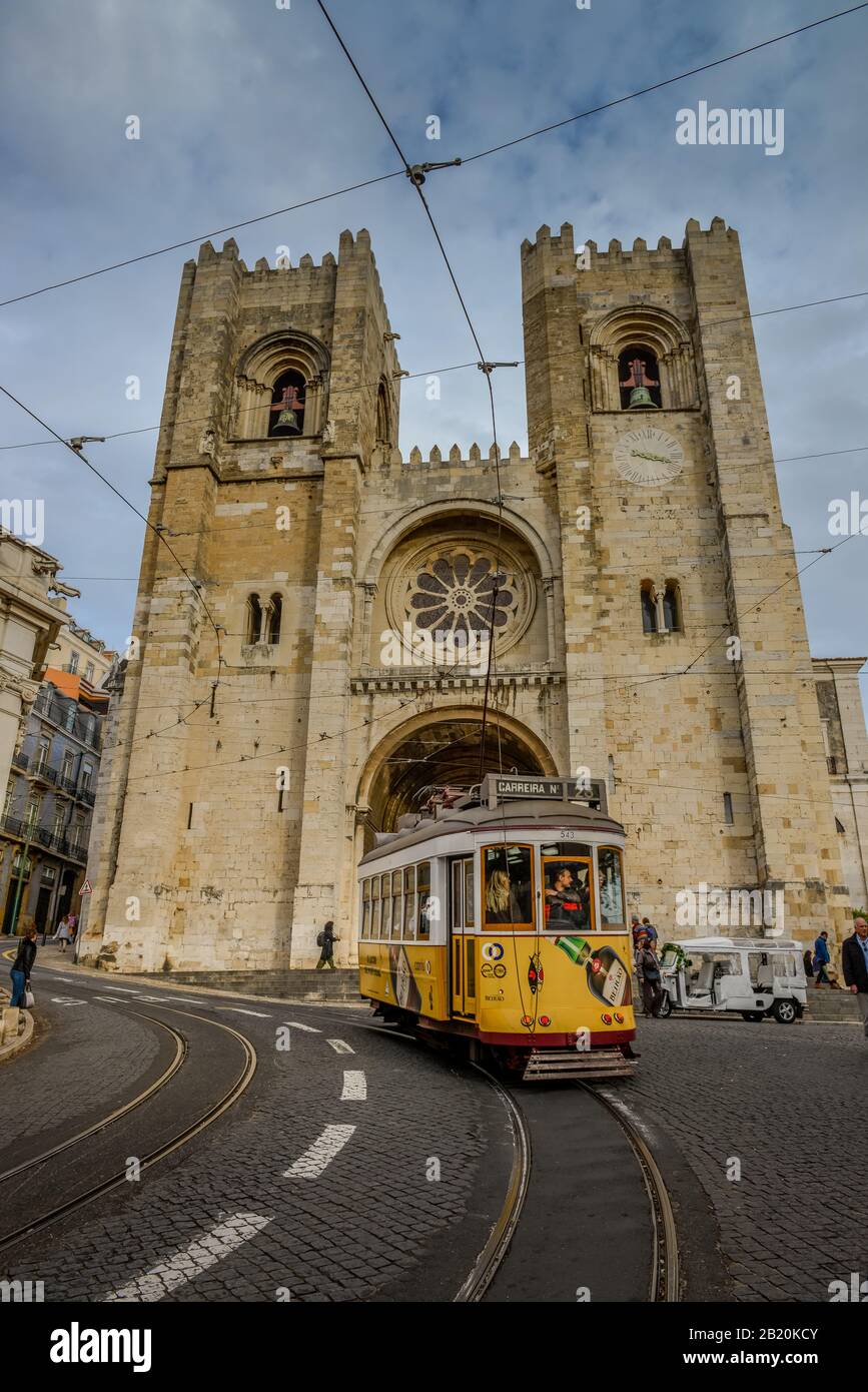Kahedrale´Catedral Se Patriarcal´S, Largo Da Se, Lissabon, Portugal Banque D'Images