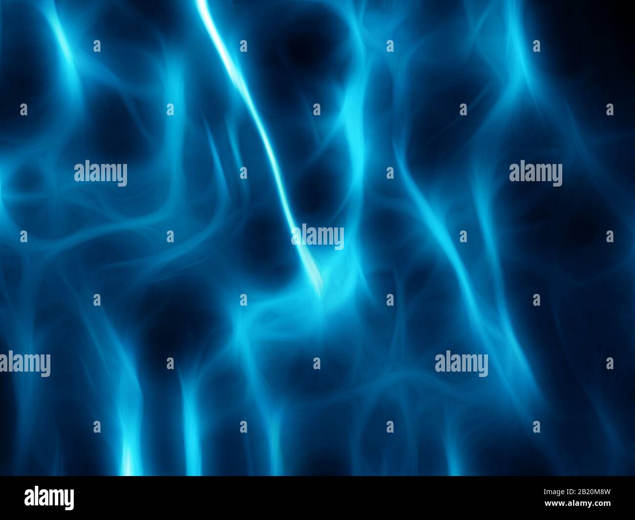 Ordinateur bleu brillant à effet de foudre généré Banque D'Images