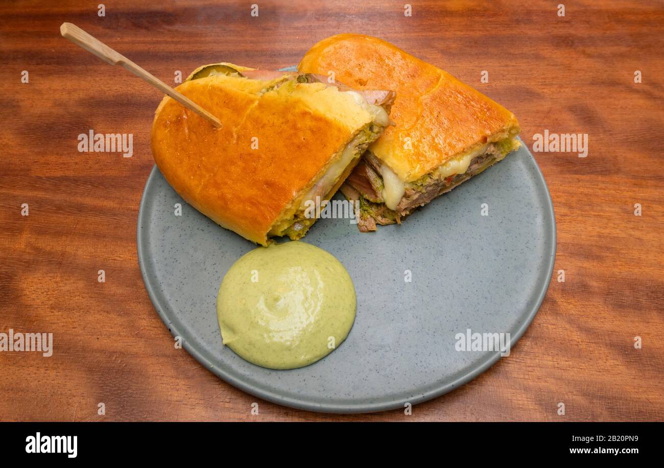 Cubana mix, un sandwich cubain Banque D'Images