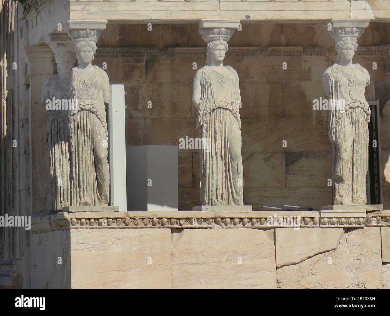 Erechtheion, Akropolis, Athènes, Grèce Banque D'Images