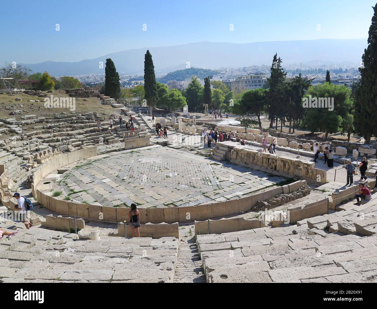 Dionysostheater, Akropolis, Athènes, Grèce Banque D'Images