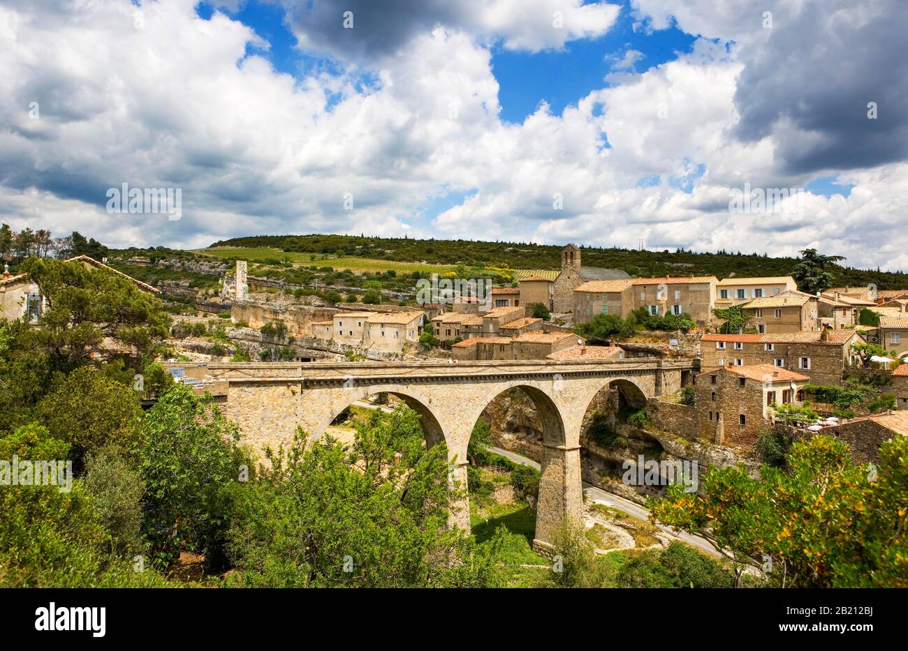 Pont sur la Cesse, Minerve, région d'Occitania, département d'Herault, Languedoc-Roussillon, France Banque D'Images