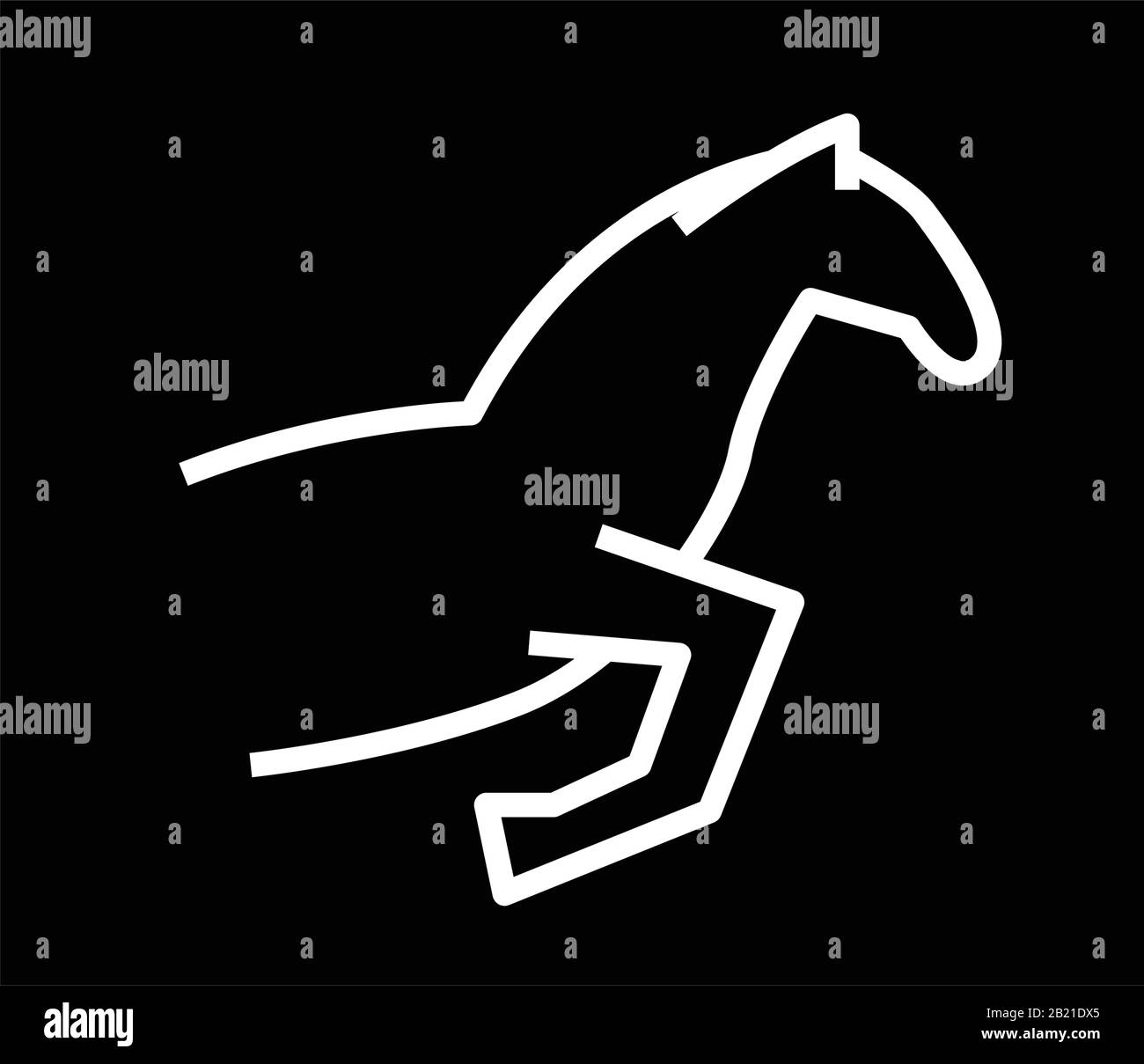 Icône noire du sport équestre, illustration du concept, symbole vectoriel plat, signe glyphe. Illustration de Vecteur