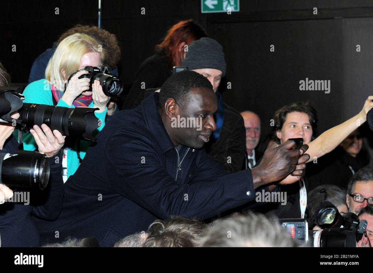 Photocall de police et conférence de presse au Berlinale Film Festival 2020. Banque D'Images