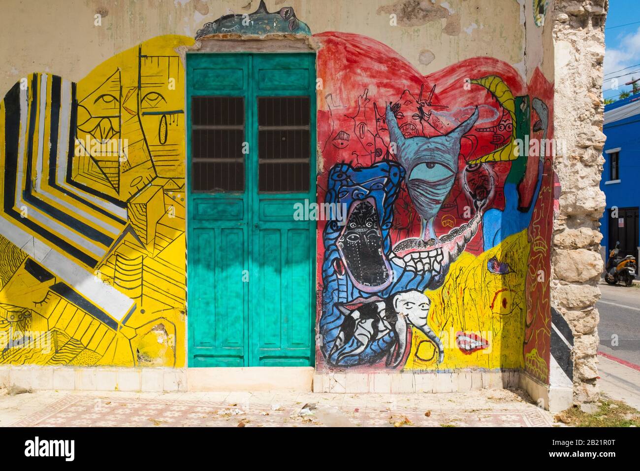 Art Urbain, Merida, Mexique Banque D'Images