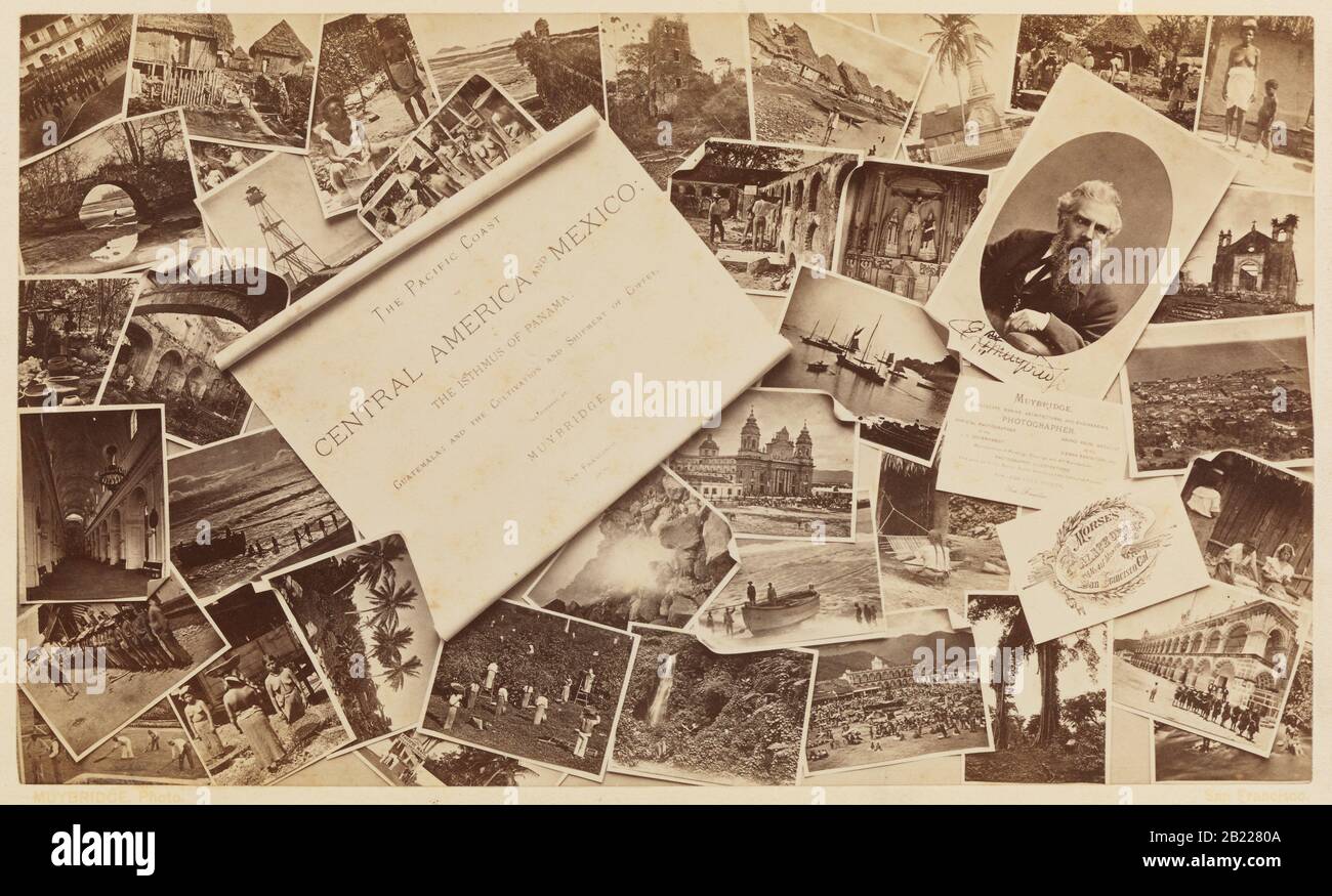 Frontispice de l'album d'Eadlaund Muybridge pour l'Amérique centrale 1877 Banque D'Images