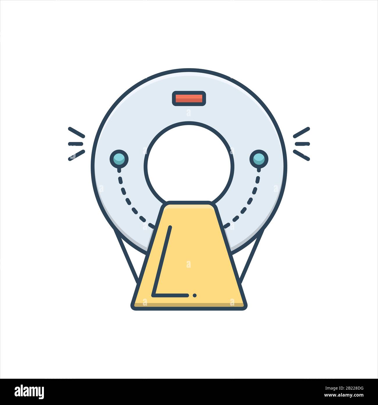 Icône d'acquisition CT Illustration de Vecteur