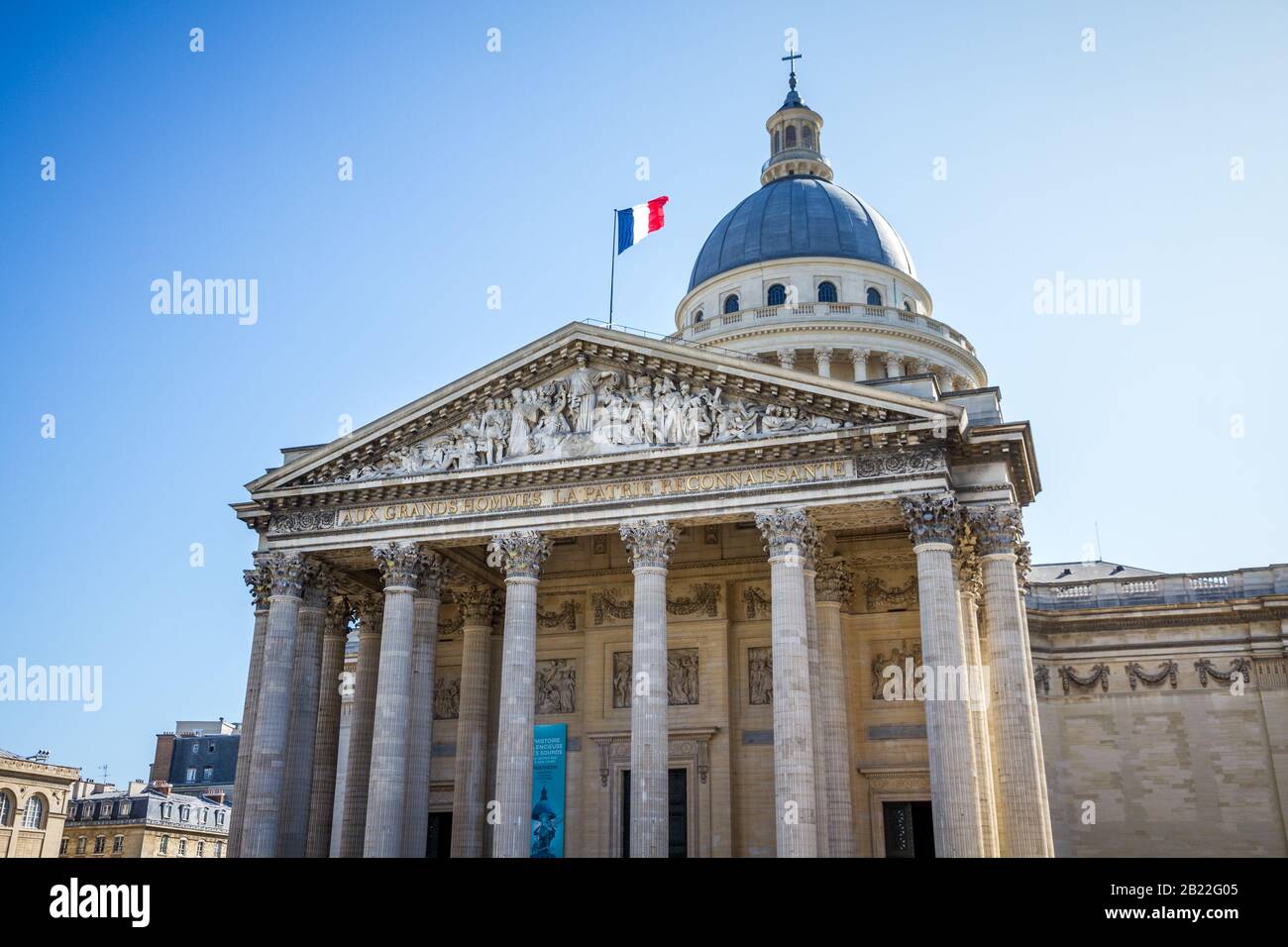 PARIS/FRANCE - Septembre 19, 2019 : Le Panthéon sur la Montagne Sainte Genevieve Banque D'Images