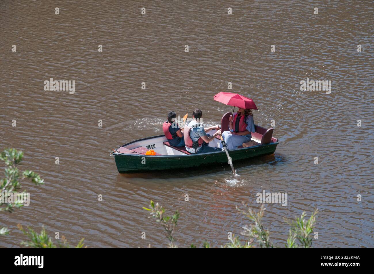 Canotage sur la Yarra River à Studley Park, Melbourne, Australie Banque D'Images