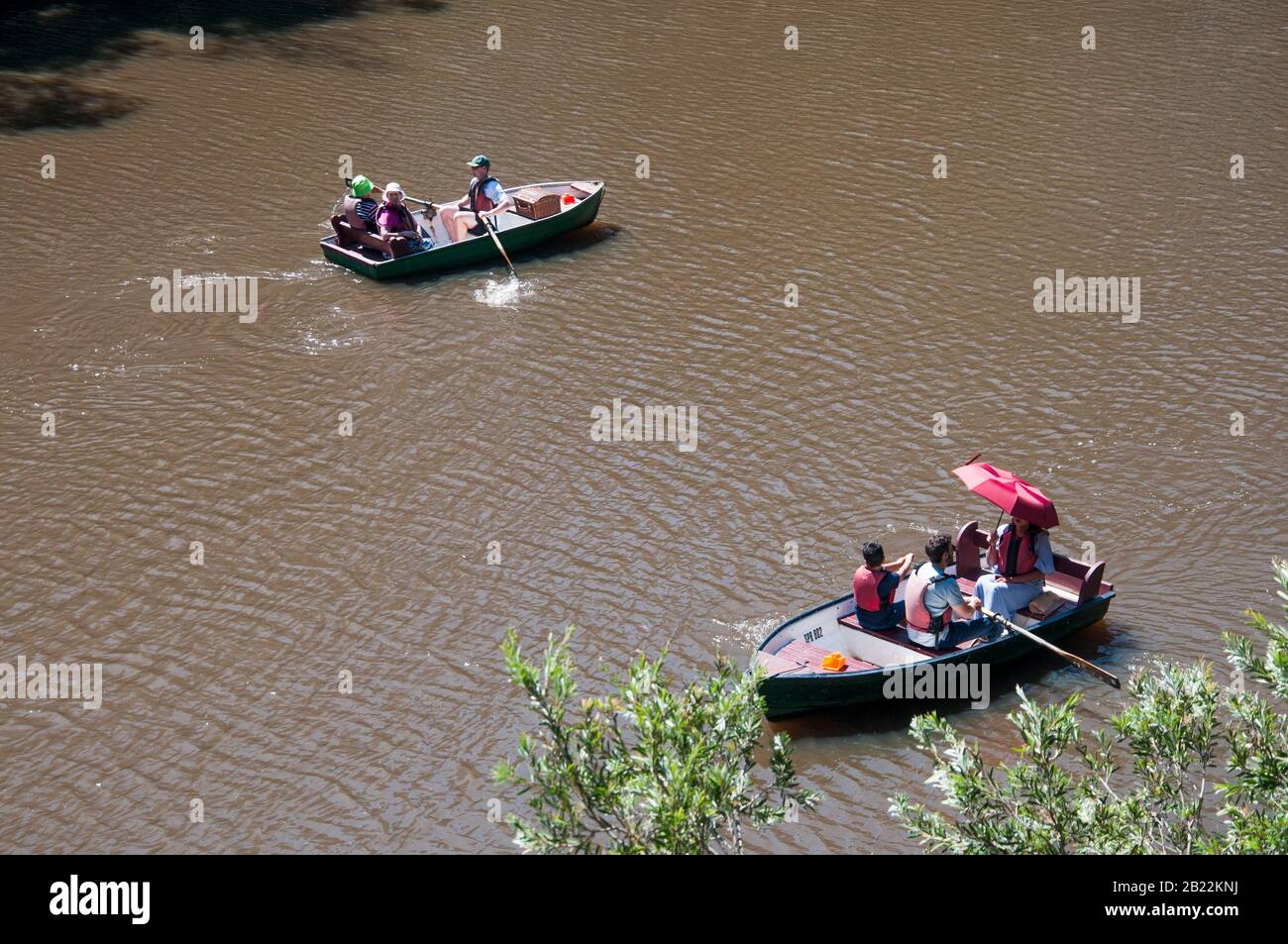 Canotage sur la Yarra River à Studley Park, Melbourne, Australie Banque D'Images