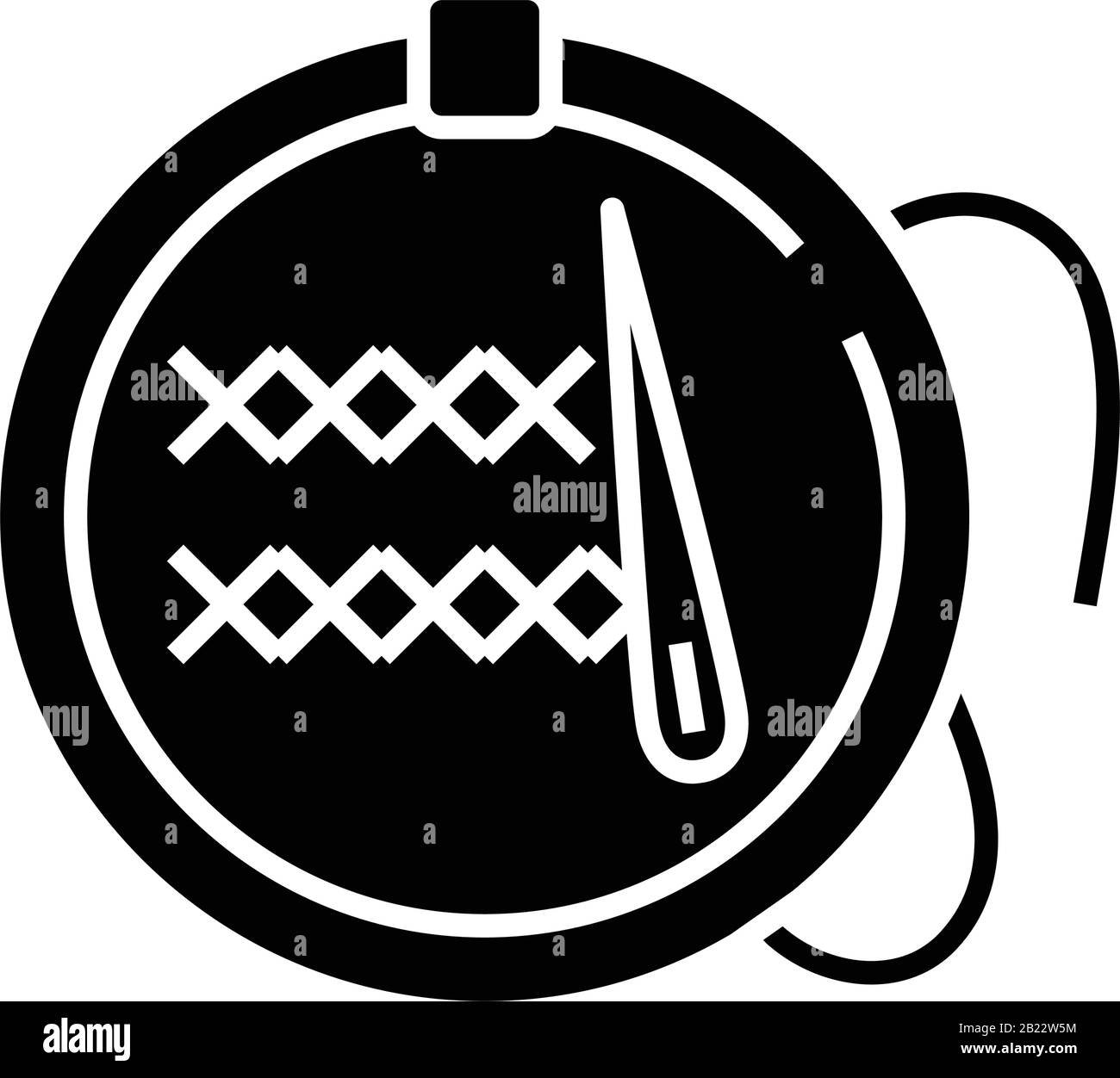 Icône noire Fancywork, illustration conceptuelle, symbole vectoriel plat, signe glyphe. Illustration de Vecteur