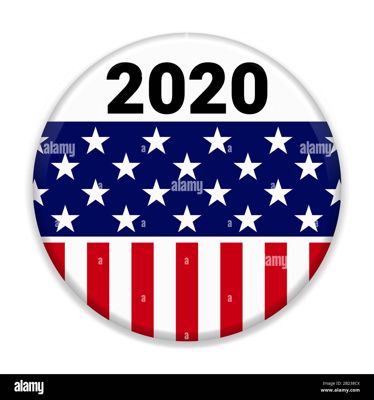 USA 2020 contexte électoral présidentiel, pour PIN, badge, bouton de campagne électorale. Banque D'Images