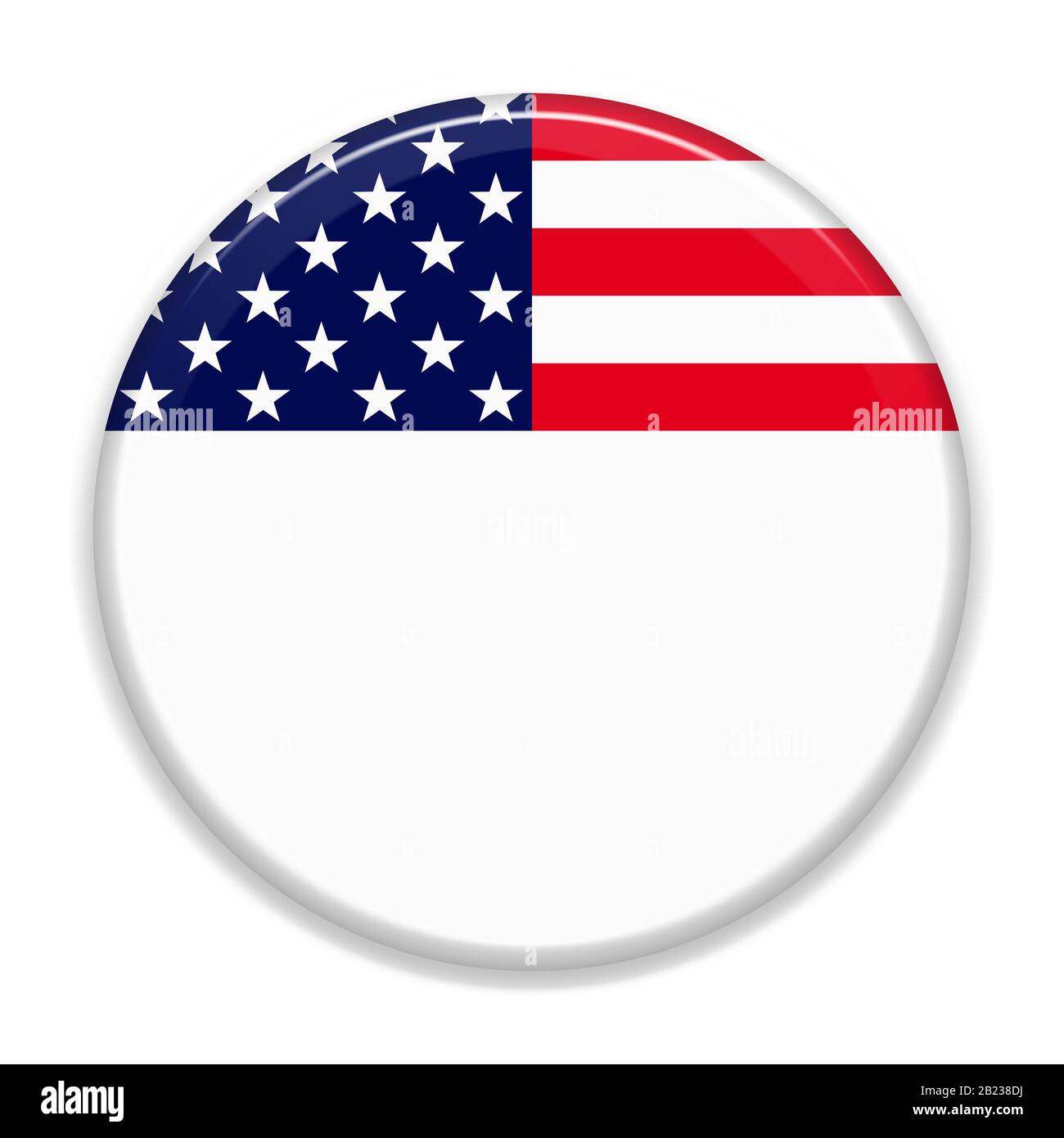 Contexte électoral aux États-Unis, pour épingler, badge, bouton de campagne électorale. Banque D'Images