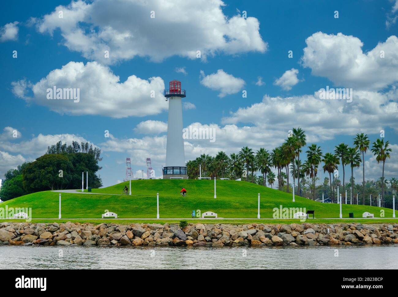 Leuchtturm à Long Beach Banque D'Images