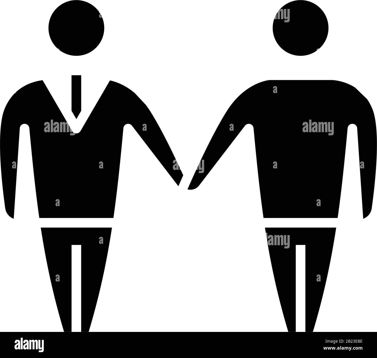 Icône noire d'accord global, illustration de concept, symbole vectoriel plat, signe glyphe. Illustration de Vecteur