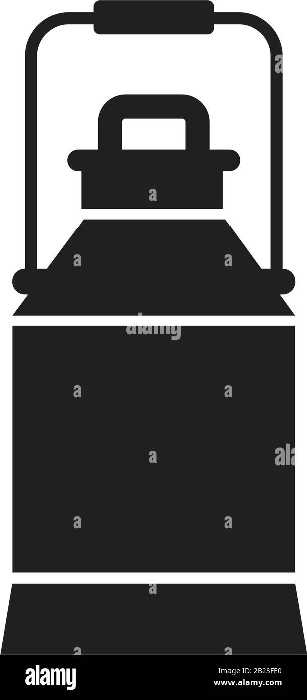 Grille de lait, modèle d'icône de pichet à lait noir modifiable. Buse de lait, symbole de pichet à lait illustration vectorielle plate pour la conception graphique et Web. Illustration de Vecteur