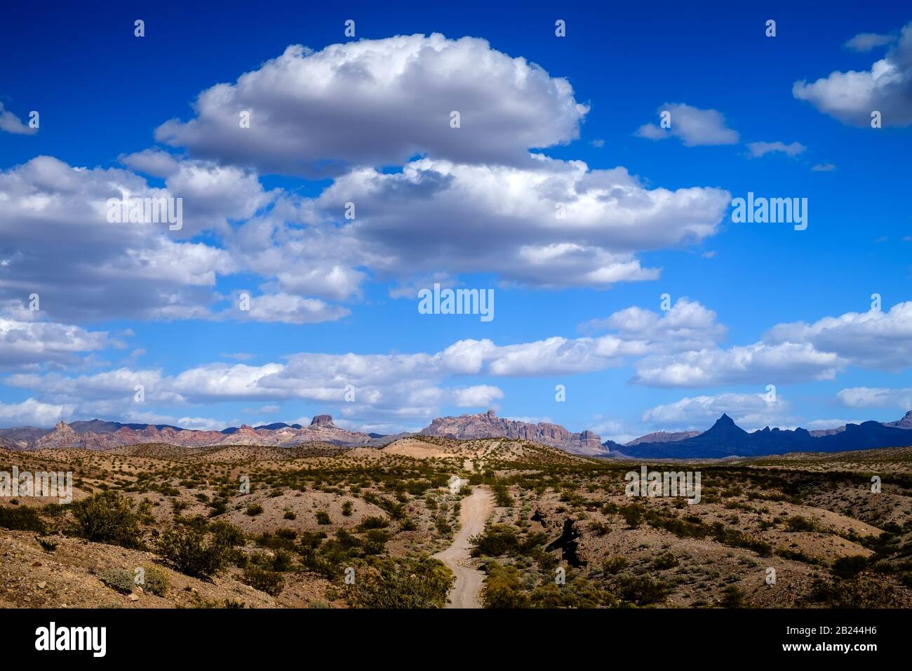 Black Mountains.Bullhead City, Az. Banque D'Images