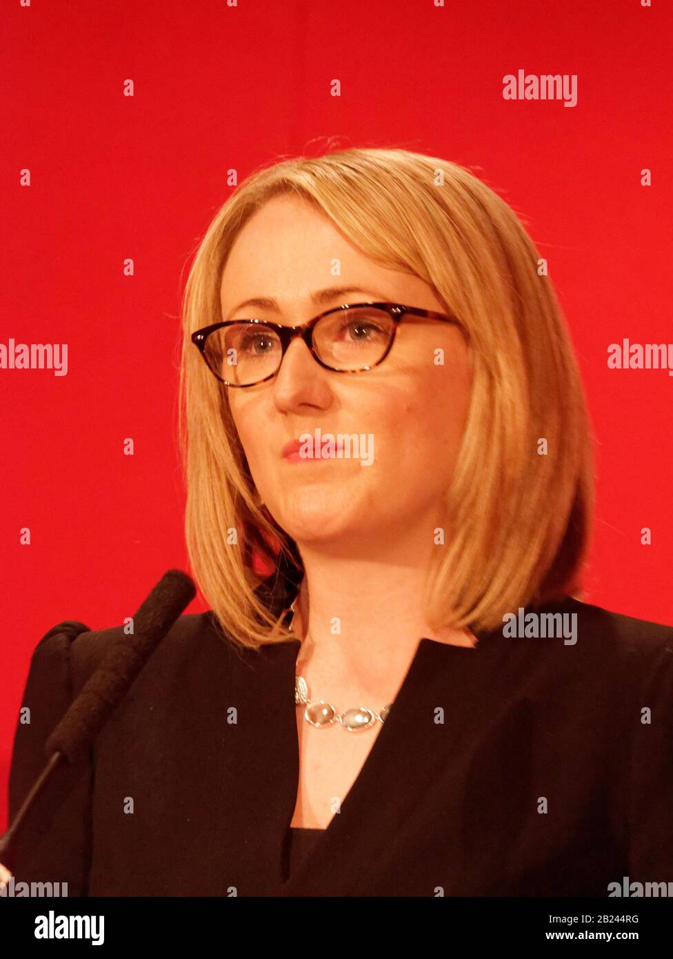 Rebecca long Bailey députée parlementaire de Salford et Eccles Shadow Secrétaire d'État aux entreprises, à l'énergie et à la stratégie industrielle candidat au poste de chef du Parti travailliste Banque D'Images