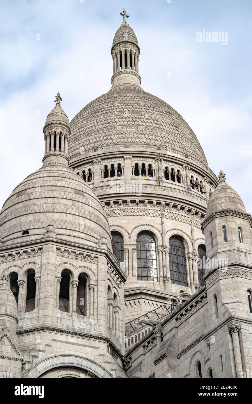 Basilique du Sacré-coeur de Paris (Sacré-coeur), Paris, France Banque D'Images