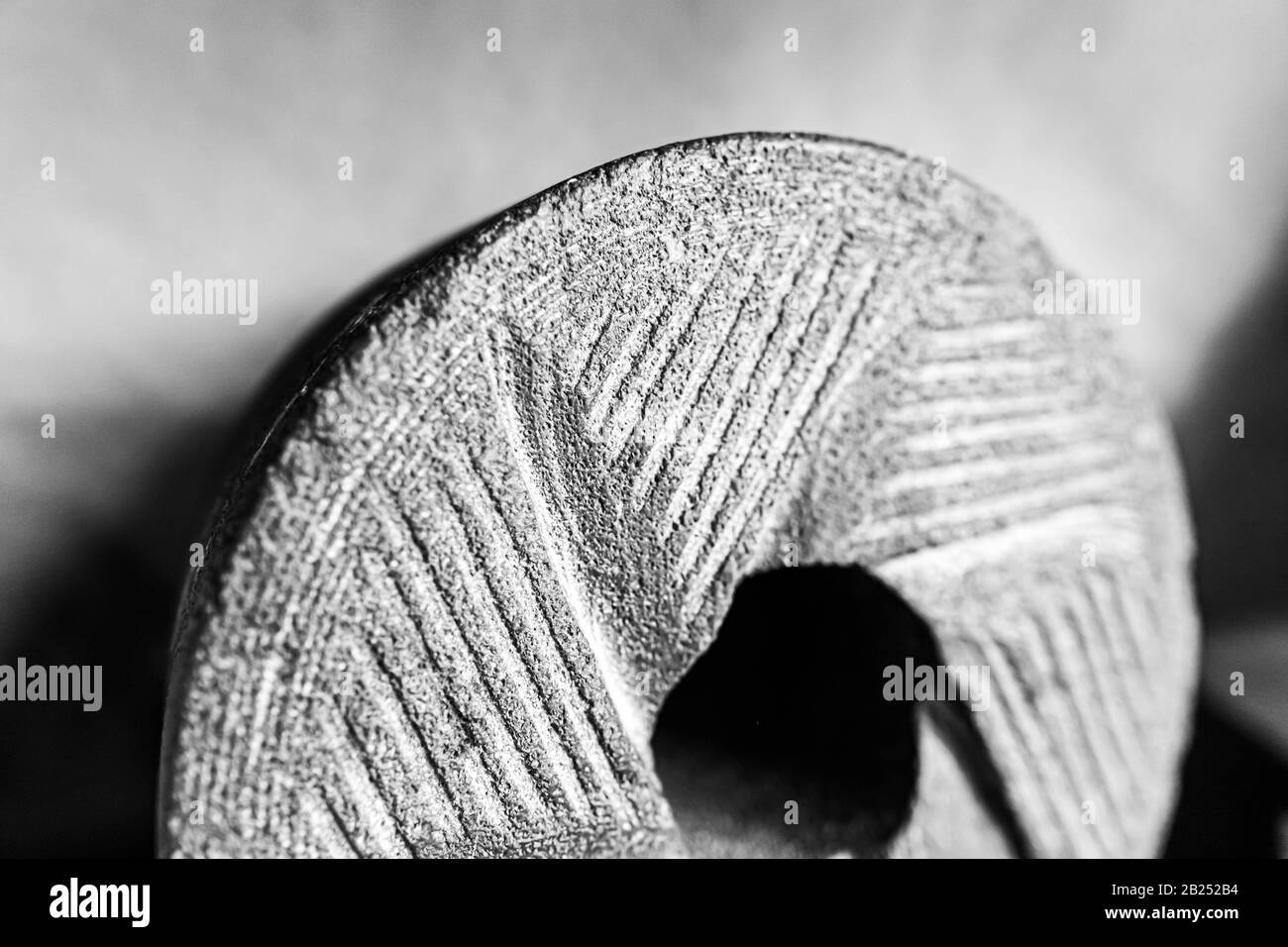 Pierre de broyage au chocolat pour chocolat artisanal américain de style mexicain Banque D'Images