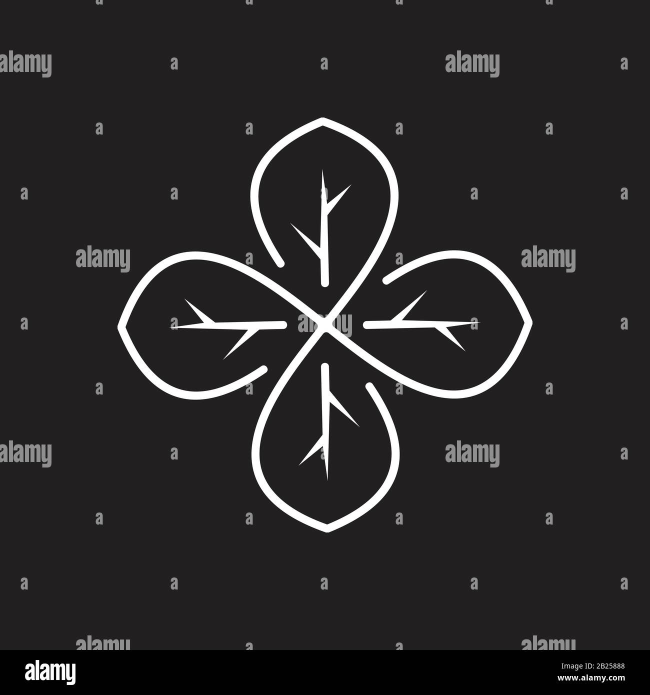 la ligne fine à l'infini affiche le logo vectoriel du symbole Illustration de Vecteur