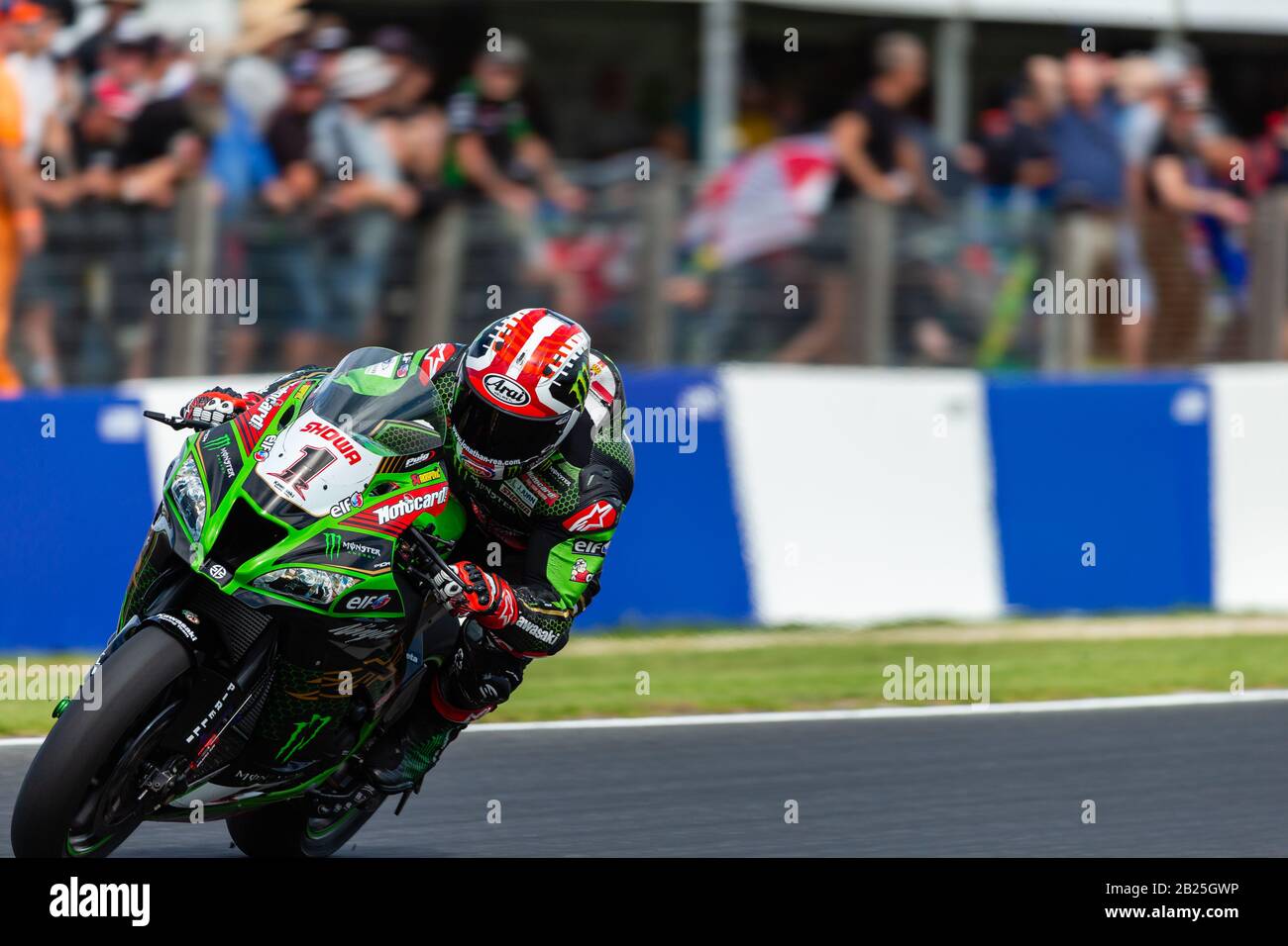 Melbourne, Australie, 1er Mars 2020. Jonathan Rea (1), Pilote De L'Équipe De Course De Kawasaki, Lors Du Championnat Du Monde Moto Fim Superbike, Circuit Phillip Island, Australie. Crédit: Dave Hemaison/Alay Live News Banque D'Images