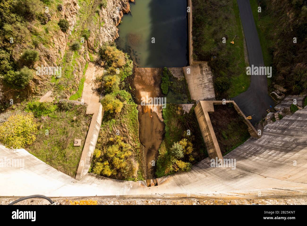 Lora Del Rio, Espagne. Le barrage et le réservoir de José Toran, un réservoir d'eau dans la rivière Guadalbarcar construit en 1992 Banque D'Images