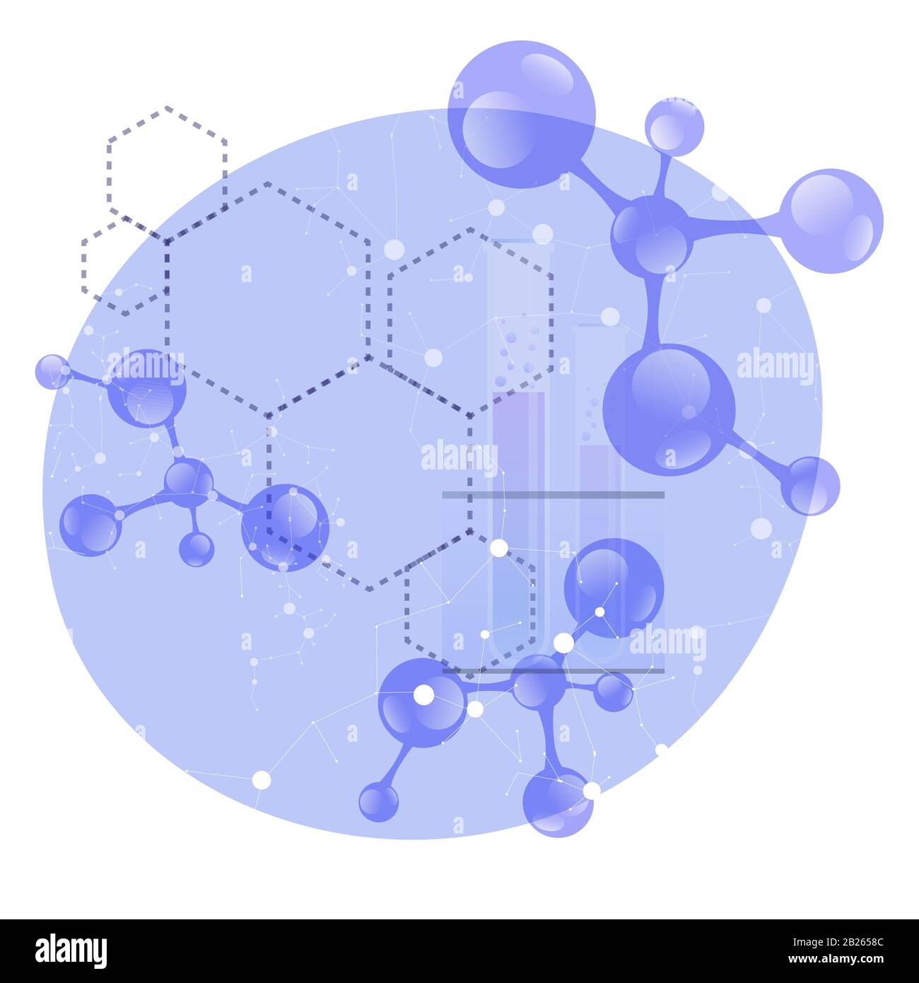 ADN et structure moléculaire. Molécule d'ADN et moléculaire, gène de ...
