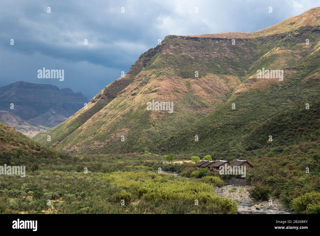 Maliba River Lodge, Parc National Du Ts'Ehlanyane, Lesotho Banque D'Images