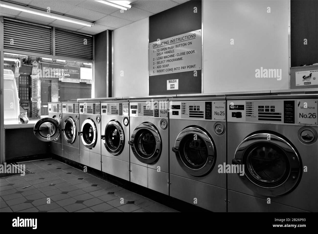 Laverie automatique Banque D'Images