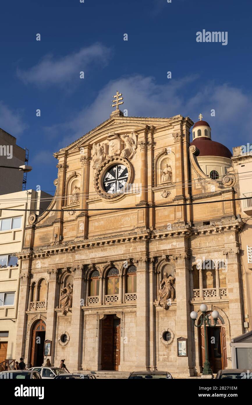 Église paroissiale de Jésus de Nazareth dans la ville de Sliema, Malte Banque D'Images