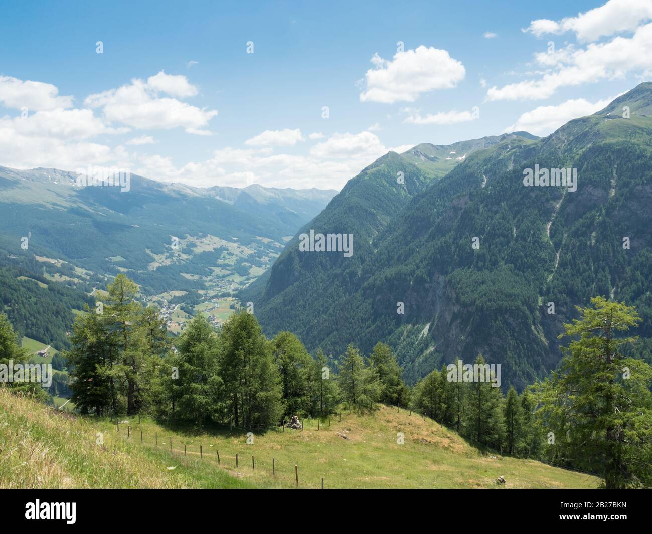 Vue Sur Les Alpes Autrichiennes Depuis Grossglockner High Alpine Road (Großglockner Hochalpenstraße) Banque D'Images