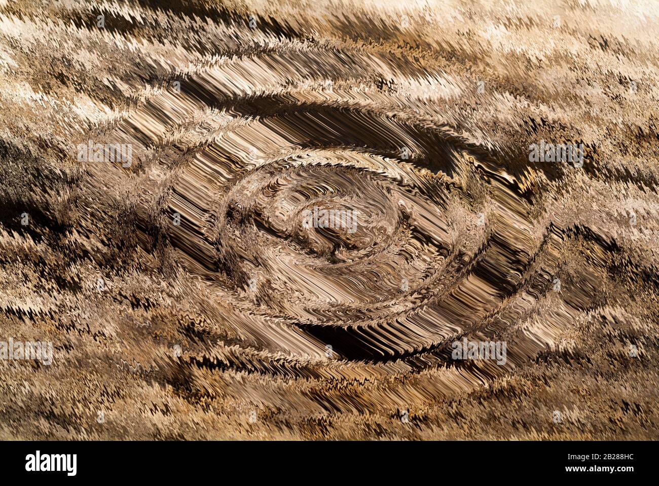 PARADOXE DU MARBRE : un morceau de bois évolue en série de présentations d'arts fins après de nombreuses manipulations numériques et des effets de distorsion. Banque D'Images