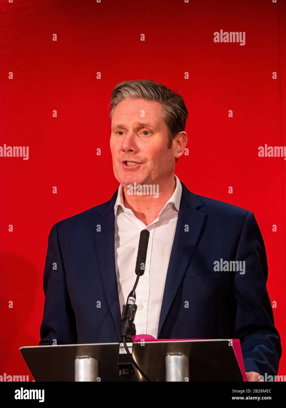 Le député travailliste de Keir Starmer, membre du Parlement pour Holborn et le secrétaire d'État de St Pancras Shadow, a Quitté l'Union européenne pour le chef du Parti travailliste Banque D'Images