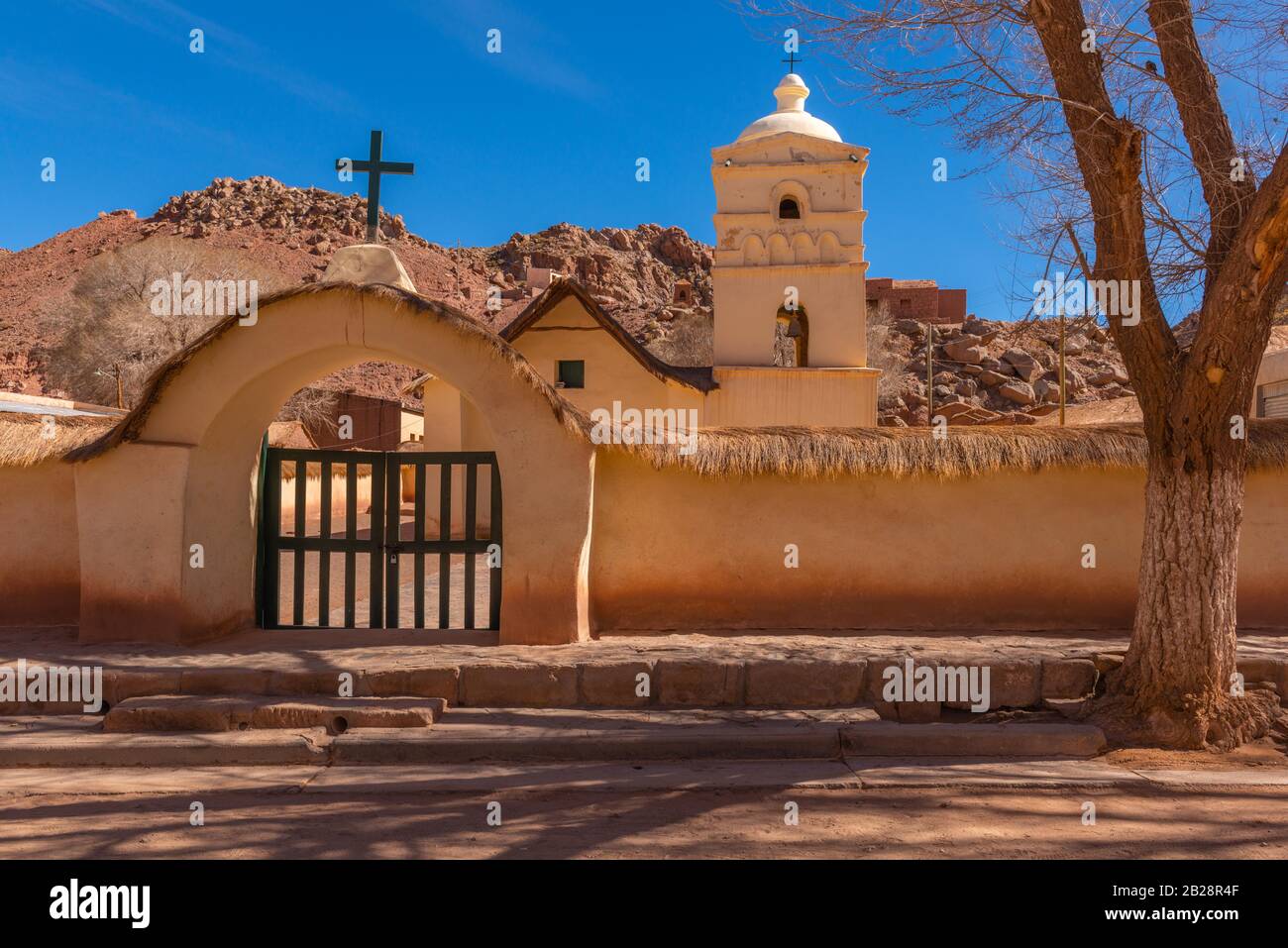 Adobe Church Iglesia Nuestra Senora Belen, Suques, Hautes Andes, Andes, Jujuy Province, Argentine Banque D'Images