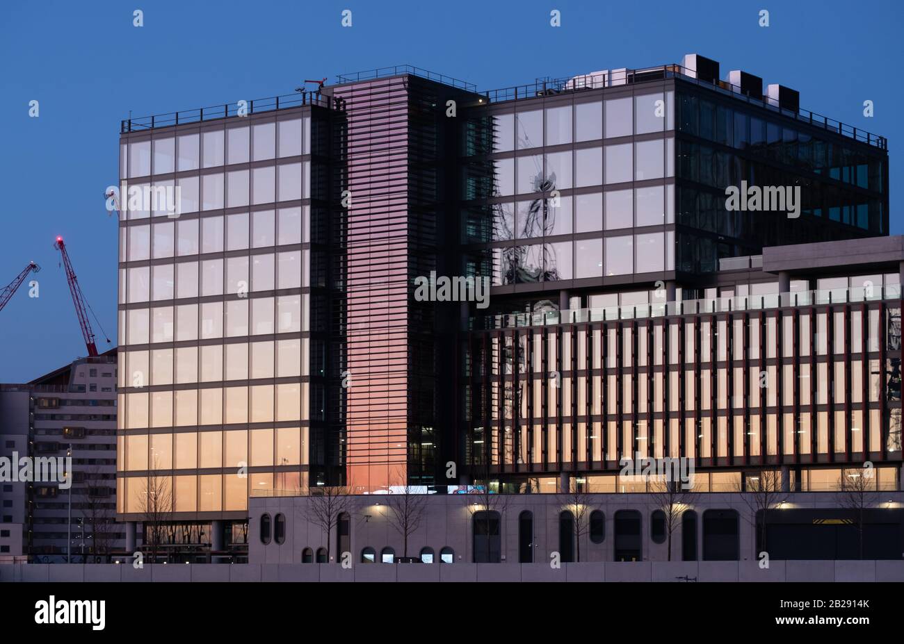 Nouvel immeuble de bureaux pour le British Council, le quartier international, le parc olympique de Londres Banque D'Images