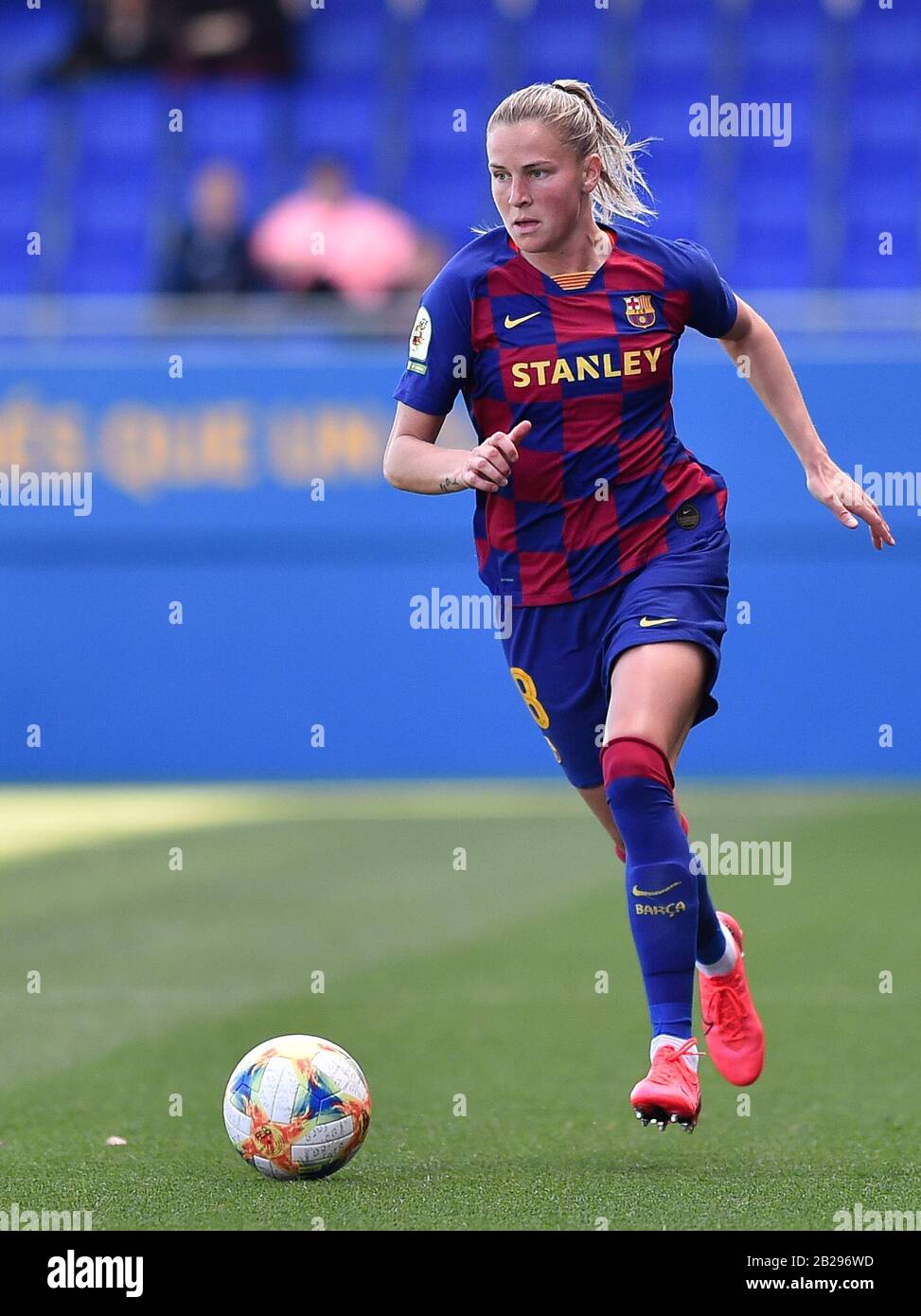 Barcelone, Espagne. 01 mars 2020. Crnogorčević lors du match Primera Iberdrola entre le FC Barcelone et le CFF Madrid au stade Johan Cruyff le 26 février 2020 à Barcelone, Espagne. Crédit: Dax/ESPA/Alay Live News Banque D'Images