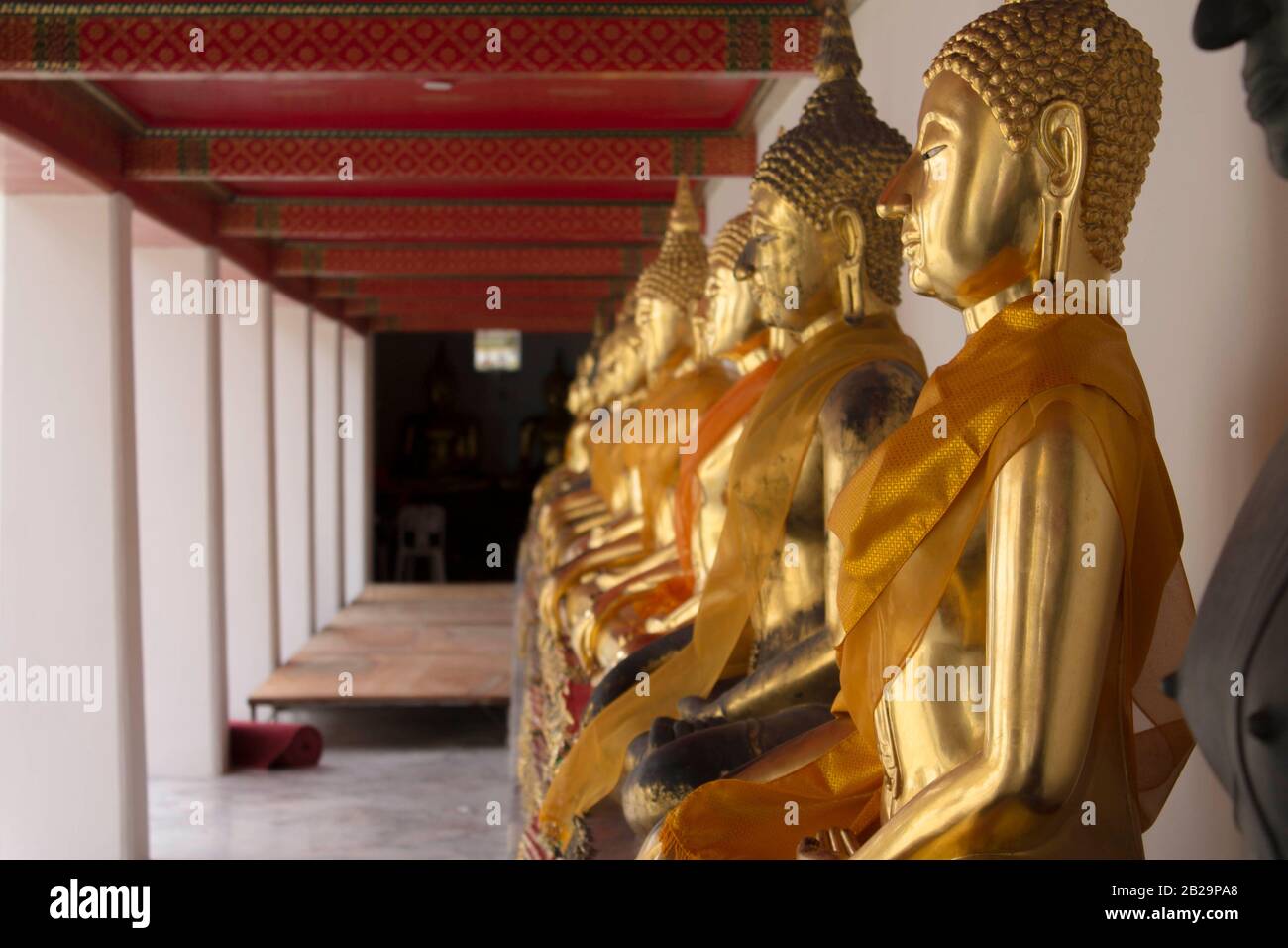 Images de Bouddha à Wat Pho à Bangkok, Thaïlande Banque D'Images
