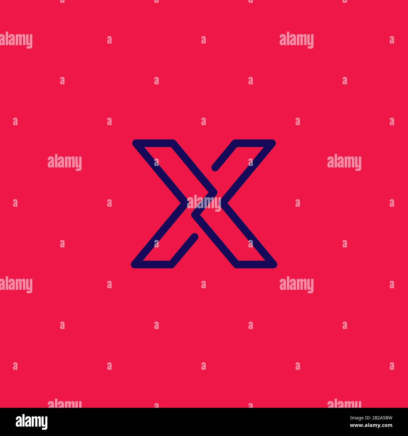 Logo X, logo lettre X , logo initial x. Logo moderne x Illustration de Vecteur